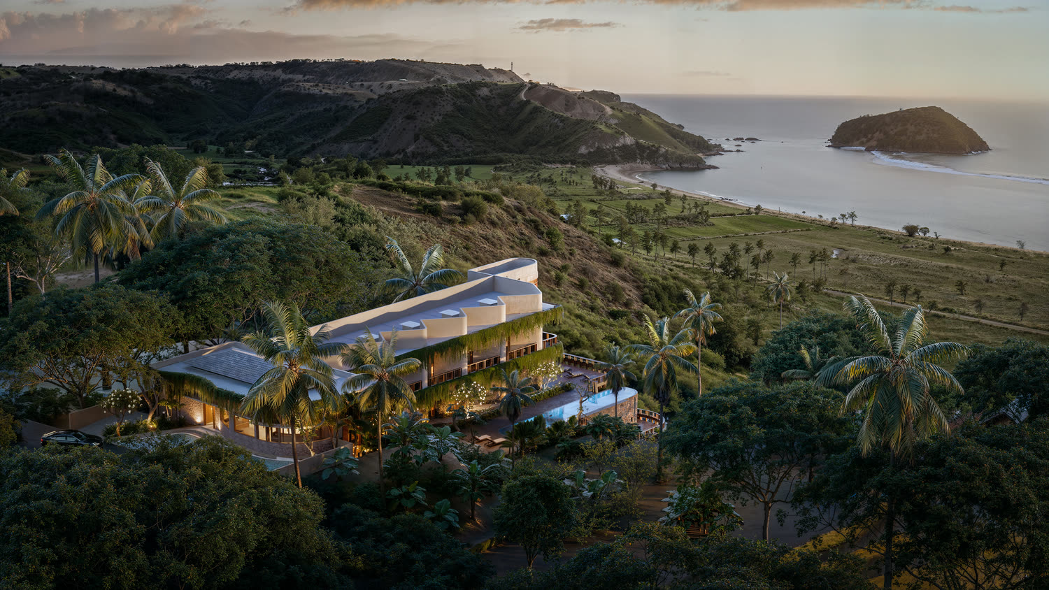 Rendering of Canvas, a boutique hotel above Areguling beach