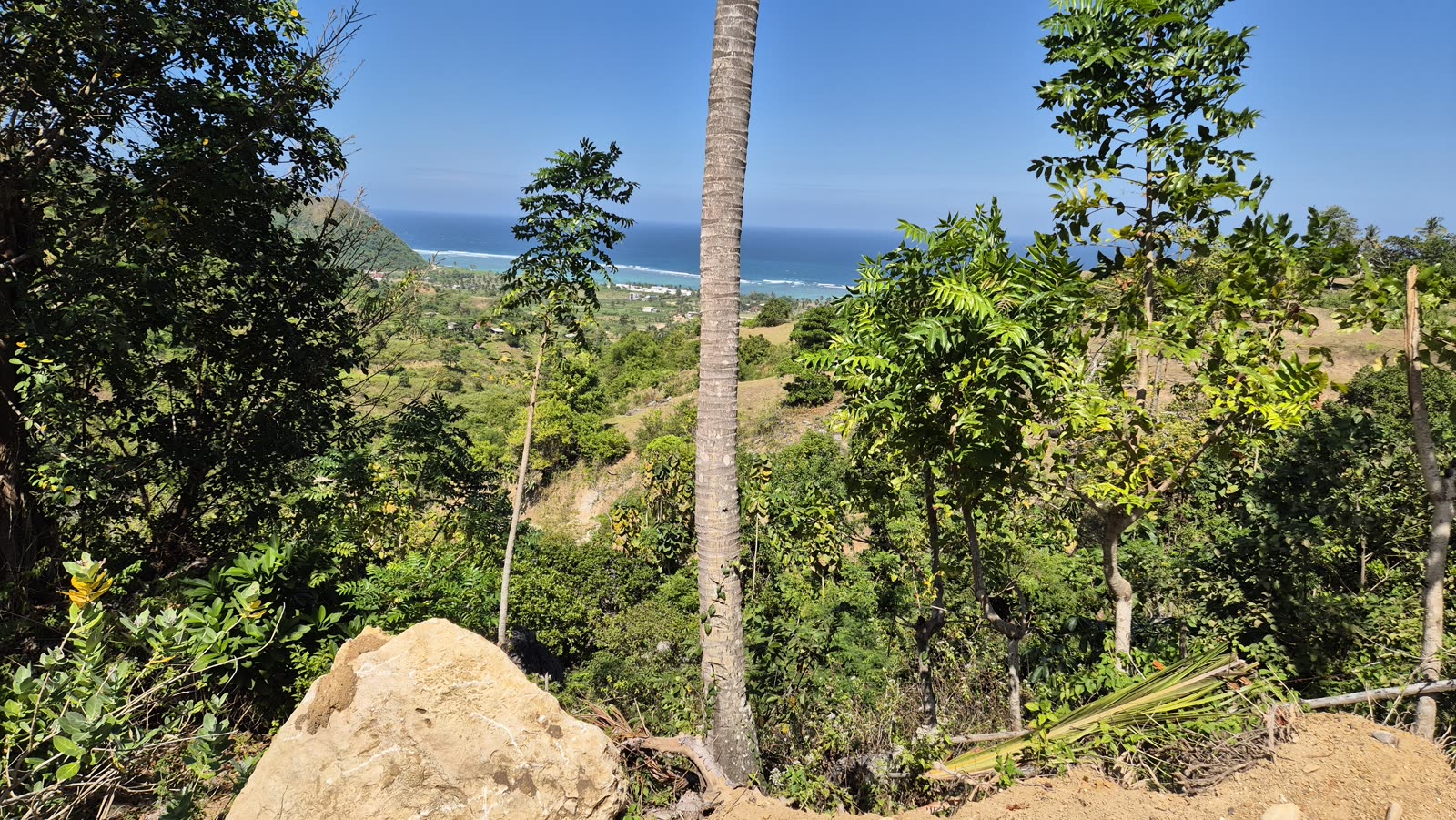 Undeveloped seaview land plot at Torok, South Lombok